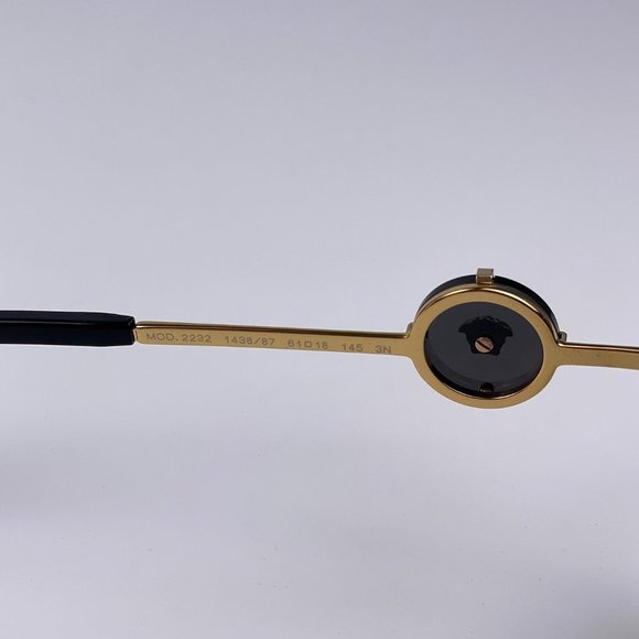 NEW Versace VE2232 143887 Black Gold Unisex Pilot Sunglasses - Picture 13 of 13